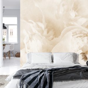 Papier Peint Belles Fleurs Fanées Vintage Sépia – Image 8