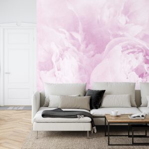 Papier Peint Belles Fleurs Fanées Vintage Violet – Image 6