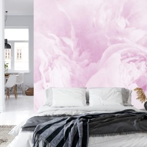 Papier Peint Belles Fleurs Fanées Vintage Violet – Image 8