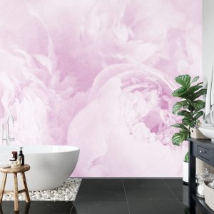 Papier Peint Belles Fleurs Fanées Vintage Violet – Image 5