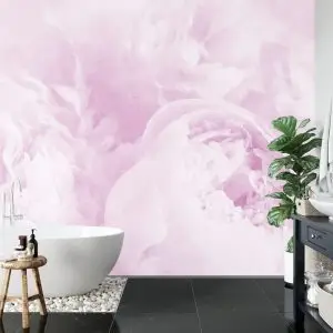 Papier Peint Belles Fleurs Fanées Vintage Violet – Image 5