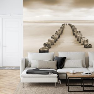 Papier Peint Flux Et Reflux Sépia – Image 6