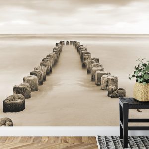 Papier Peint Flux Et Reflux Sépia – Image 7