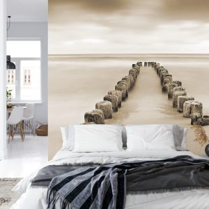 Papier Peint Flux Et Reflux Sépia – Image 8