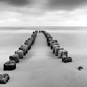 Papier Peint Flux Et Reflux Noir Et Blanc – Image 1