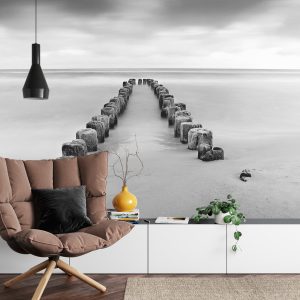 Papier Peint Flux Et Reflux Noir Et Blanc – Image 4