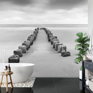 Papier Peint Flux Et Reflux Noir Et Blanc – Image 5