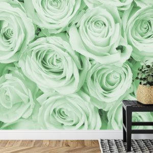 Papier Peint Rose Bouquet Vert – Image 7