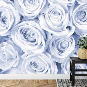 Papier Peint Rose Bouquet Bleu – Image 7