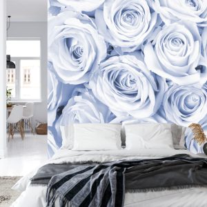 Papier Peint Rose Bouquet Bleu – Image 8