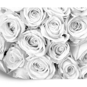 Papier Peint Bouquet De Roses Noir & Blanc – Image 2