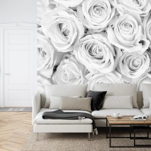 Papier Peint Bouquet De Roses Noir & Blanc – Image 6
