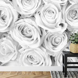 Papier Peint Bouquet De Roses Noir & Blanc – Image 7