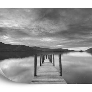 Papier Peint Tranquillité En Noir Et Blanc – Image 2