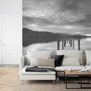 Papier Peint Tranquillité En Noir Et Blanc – Image 6