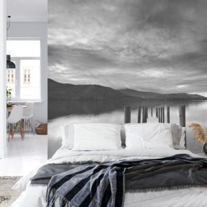 Papier Peint Tranquillité En Noir Et Blanc – Image 8