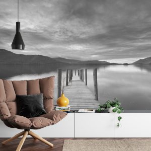 Papier Peint Tranquillité En Noir Et Blanc – Image 4