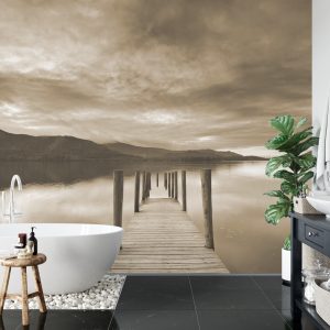 Papier Peint Tranquillité En Sépia – Image 5