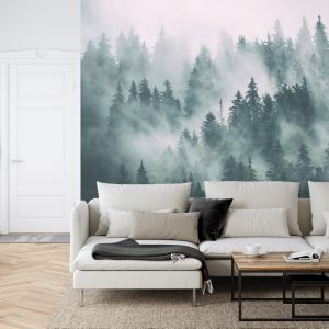 Papier Peint Forêt Dans La Brume – Image 6