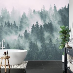 Papier Peint Forêt Dans La Brume – Image 5