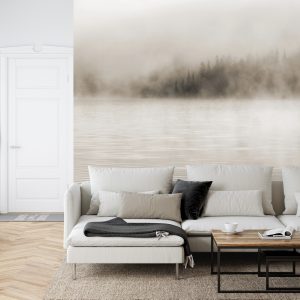 Papier Peint Brume Sur L'eau En Sépia – Image 6