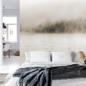 Papier Peint Brume Sur L'eau En Sépia – Image 8