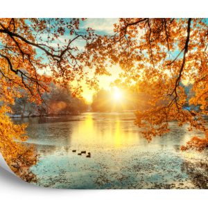 Papier Peint Coucher De Soleil D'automne – Image 2