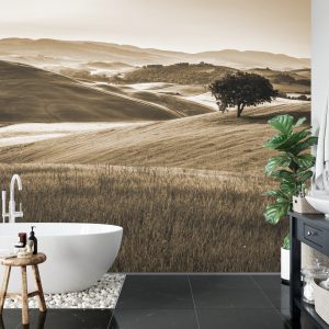 Papier Peint Rolling Hills En Sépia – Image 5