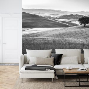 Papier Peint Rolling Hills En Noir Et Blanc – Image 6