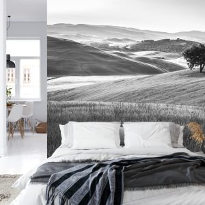 Papier Peint Rolling Hills En Noir Et Blanc – Image 8