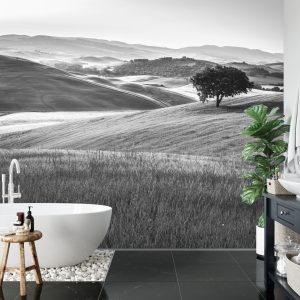 Papier Peint Rolling Hills En Noir Et Blanc – Image 5