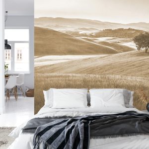 Papier Peint Rolling Hills Faded Vintage En Sépia – Image 8