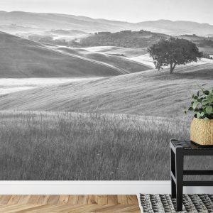 Papier Peint Rolling Hills Faded Vintage En Noir Et Blanc – Image 7