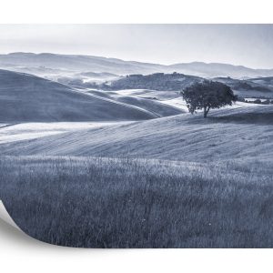 Papier Peint Rolling Hills Faded Vintage En Bleu – Image 2