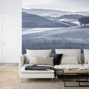 Papier Peint Rolling Hills Faded Vintage En Bleu – Image 6