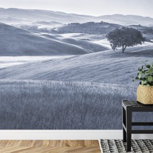 Papier Peint Rolling Hills Faded Vintage En Bleu – Image 7