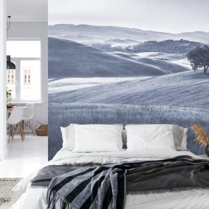 Papier Peint Rolling Hills Faded Vintage En Bleu – Image 8