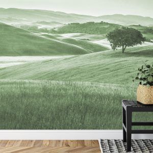 Papier Peint Rolling Hills Faded Vintage En Vert – Image 7