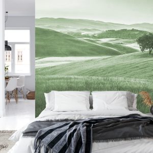 Papier Peint Rolling Hills Faded Vintage En Vert – Image 8