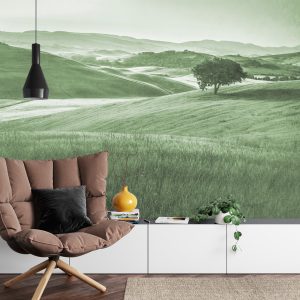 Papier Peint Rolling Hills Faded Vintage En Vert – Image 4
