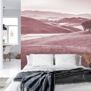 Papier Peint Rolling Hills Faded Vintage En Rouge – Image 8