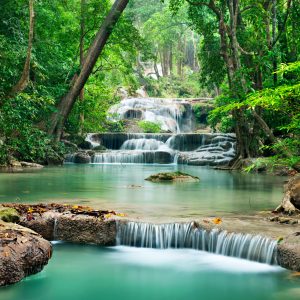 Papier Peint Chutes Turquoises – Image 1