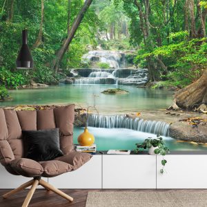 Papier Peint Chutes Turquoises – Image 4