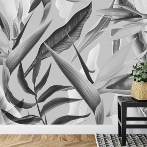 Papier Peint Tropicalia Noir & Blanc – Image 7