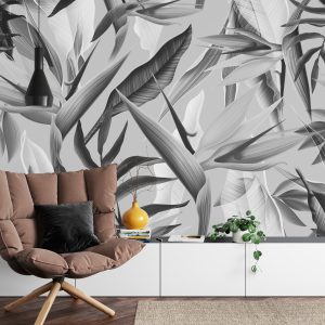 Papier Peint Tropicalia Noir & Blanc – Image 4