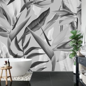 Papier Peint Tropicalia Noir & Blanc – Image 5