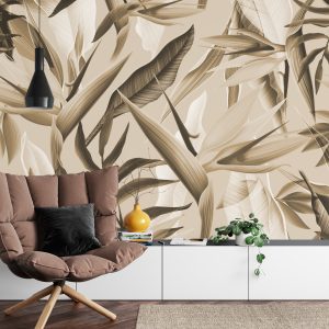 Papier Peint Tropicalia Sépia – Image 4