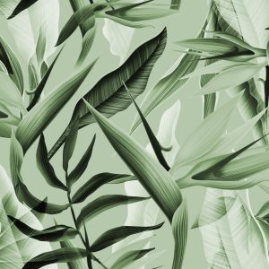 Papier Peint Vert Tropicalia – Image 1