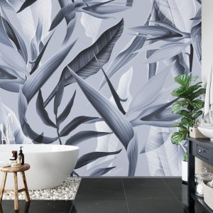 Papier Peint Bleu Tropicalia – Image 5