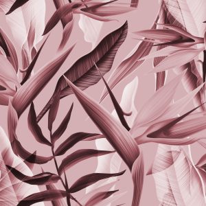 Papier Peint Rose Tropicalia – Image 1
